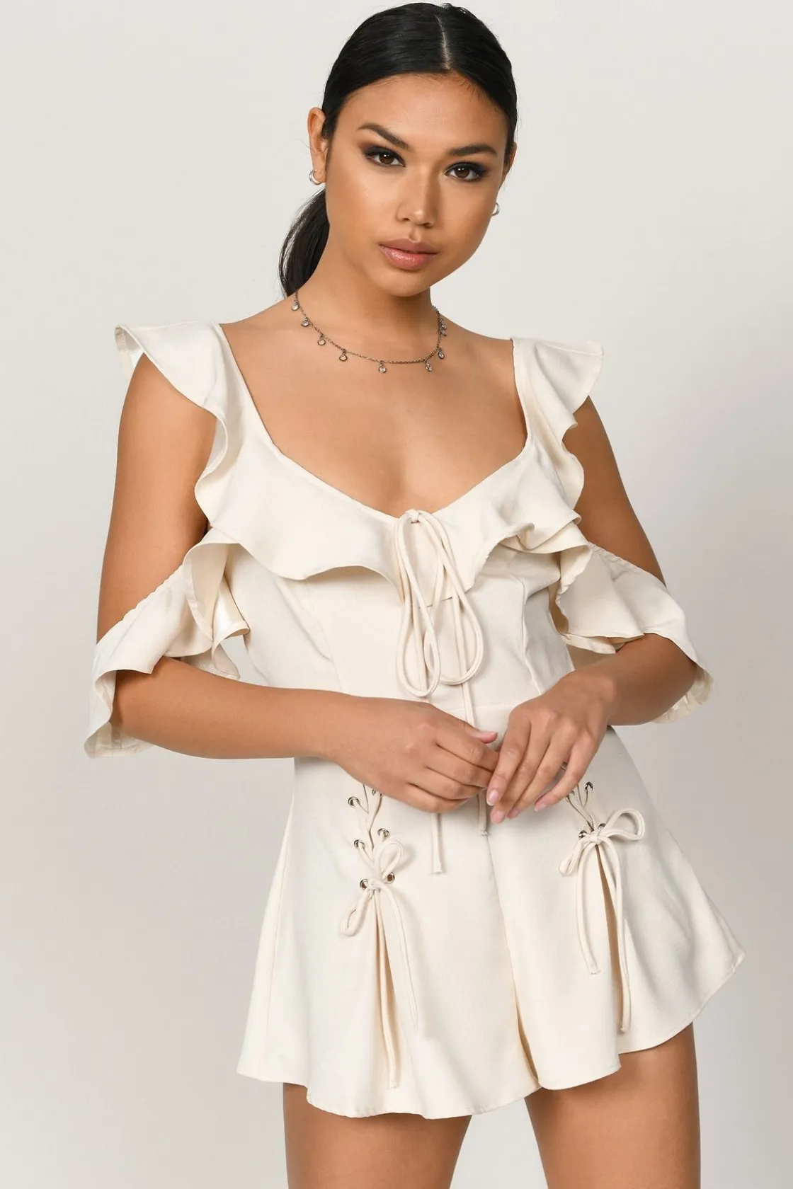 Tobi Sloan Ruffle Romper -