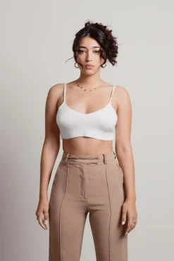Tobi Snug Around Crop Top - Grey
