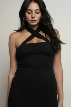 Tobi So Gone Halter Bodycon Mini Dress