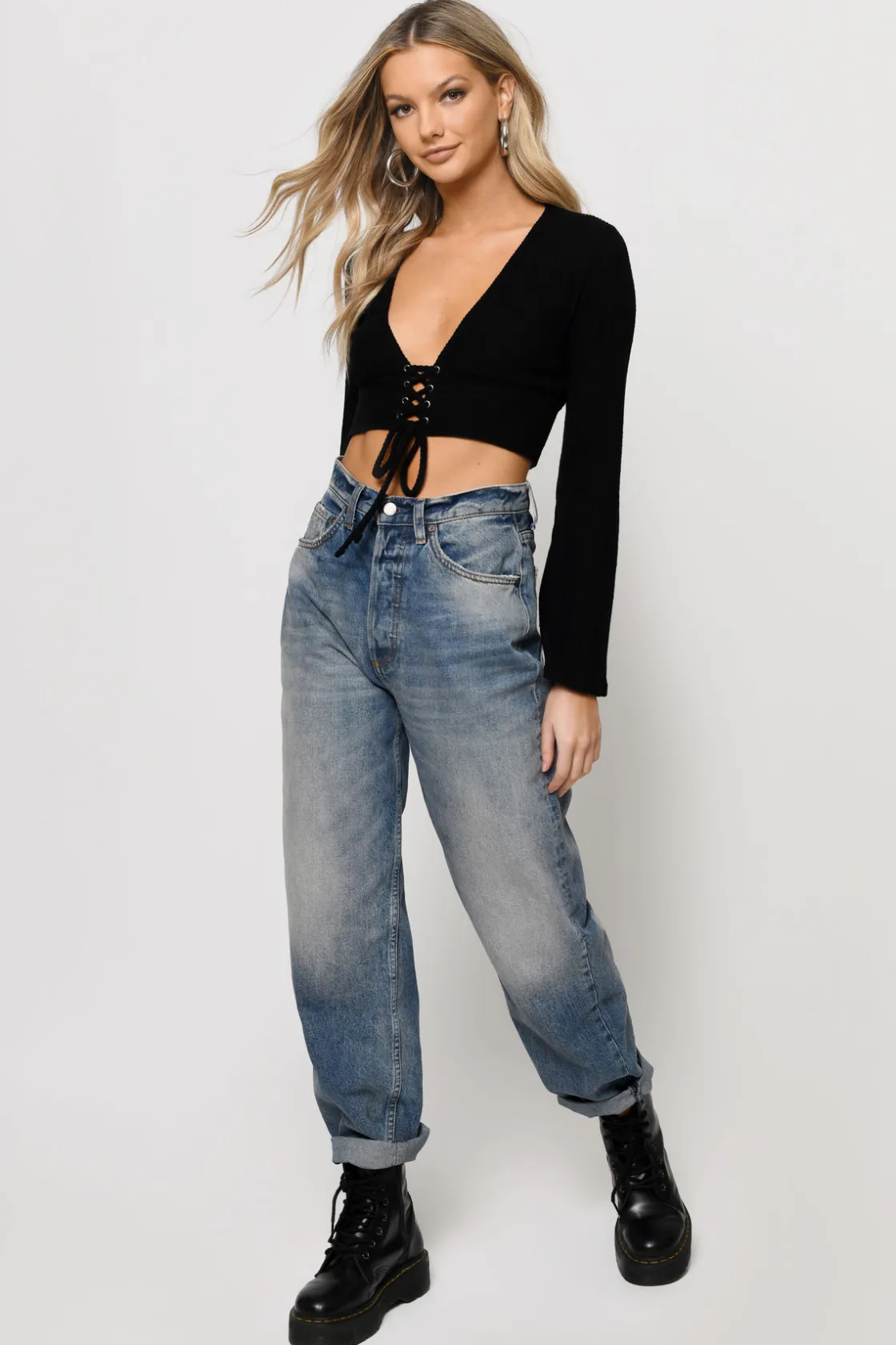 Tobi SoCal Crop Top - Blush