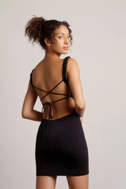 Tobi Some Space Please Backless Bodycon Mini Dress -