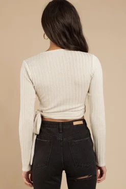 Tobi Split Crop Top -
