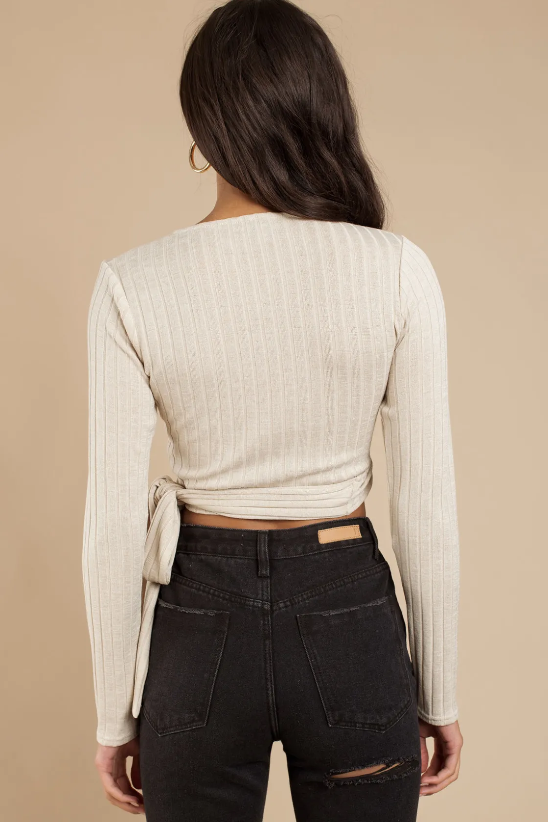 Tobi Split Crop Top -