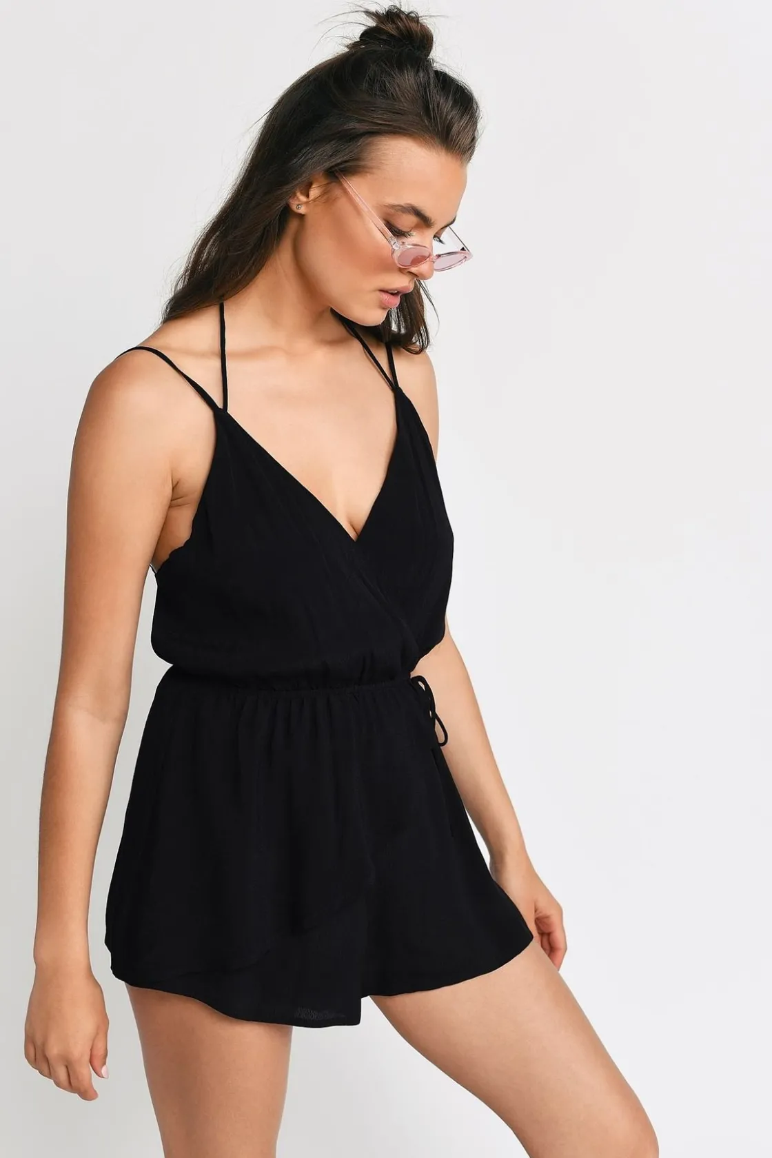 Tobi Split Ways Backless Romper -