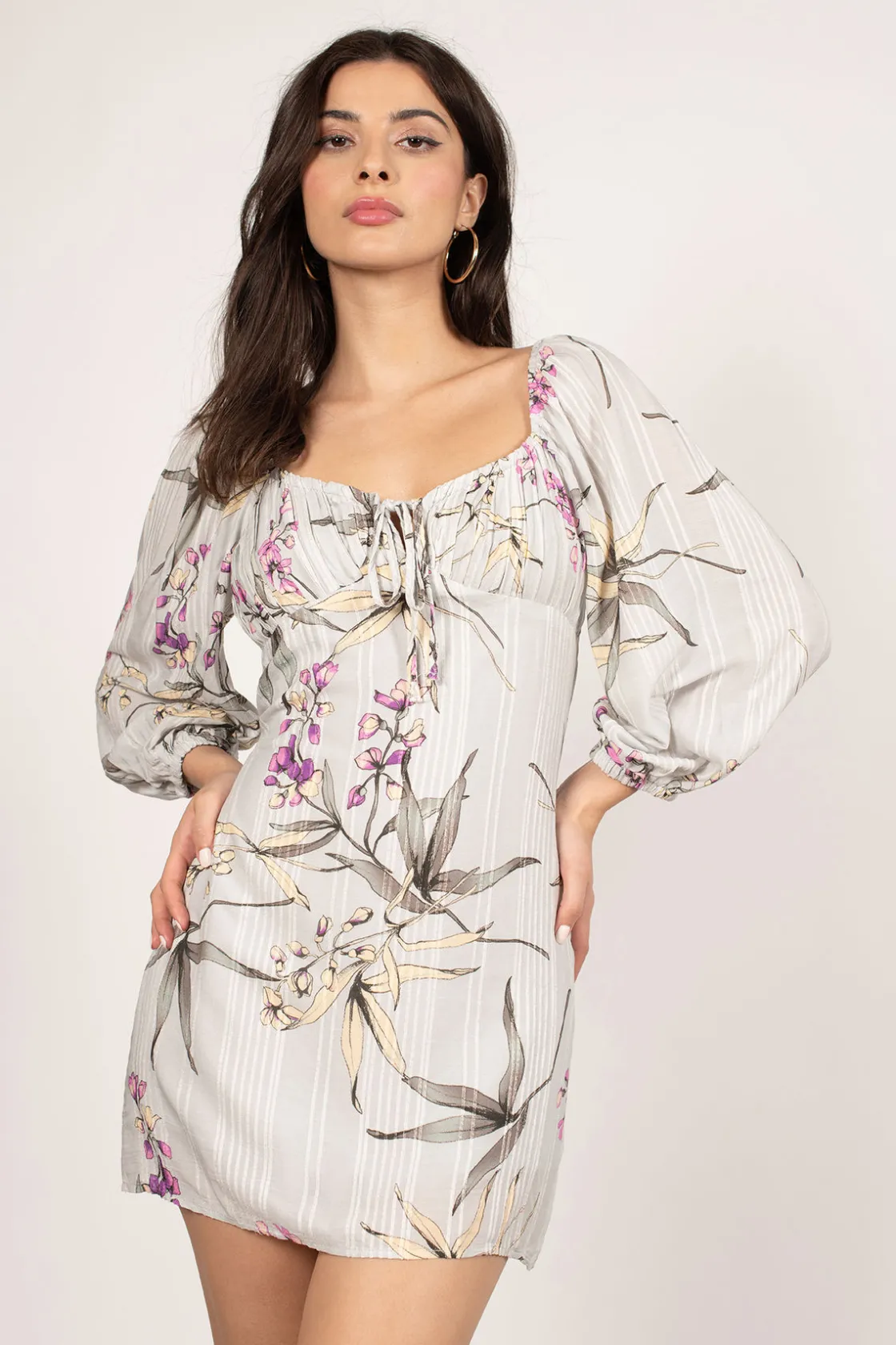Tobi Spring Fling Floral Bustier Mini Dress -