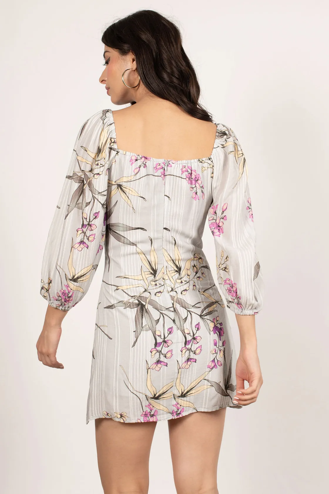 Tobi Spring Fling Floral Bustier Mini Dress -