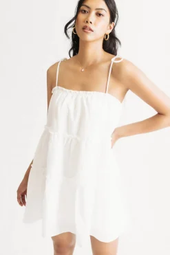 Tobi Spring Fling Tiered Babydoll Mini Dress