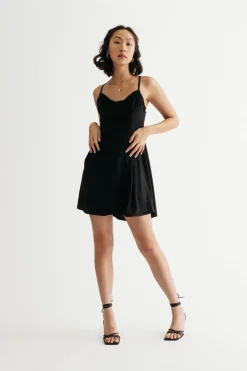 Tobi Spring Getaway Cross Back Skater Mini Dress -