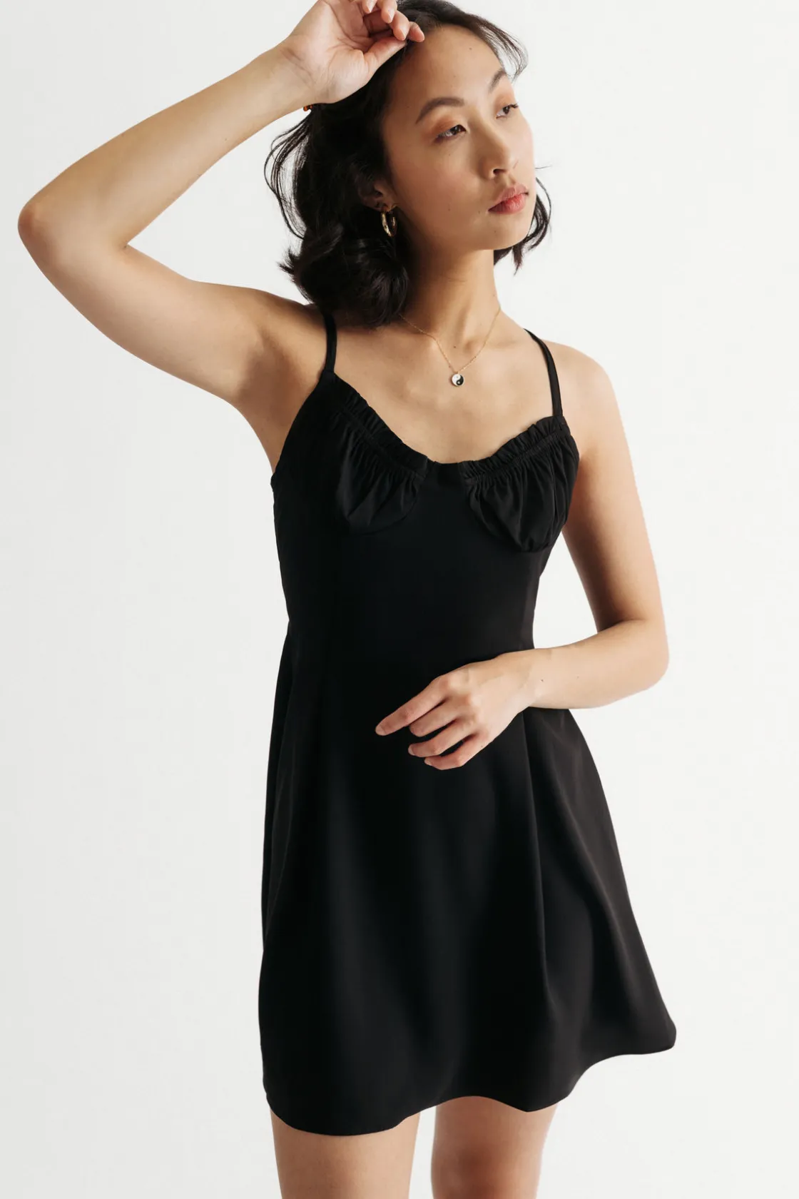 Tobi Spring Getaway Cross Back Skater Mini Dress -