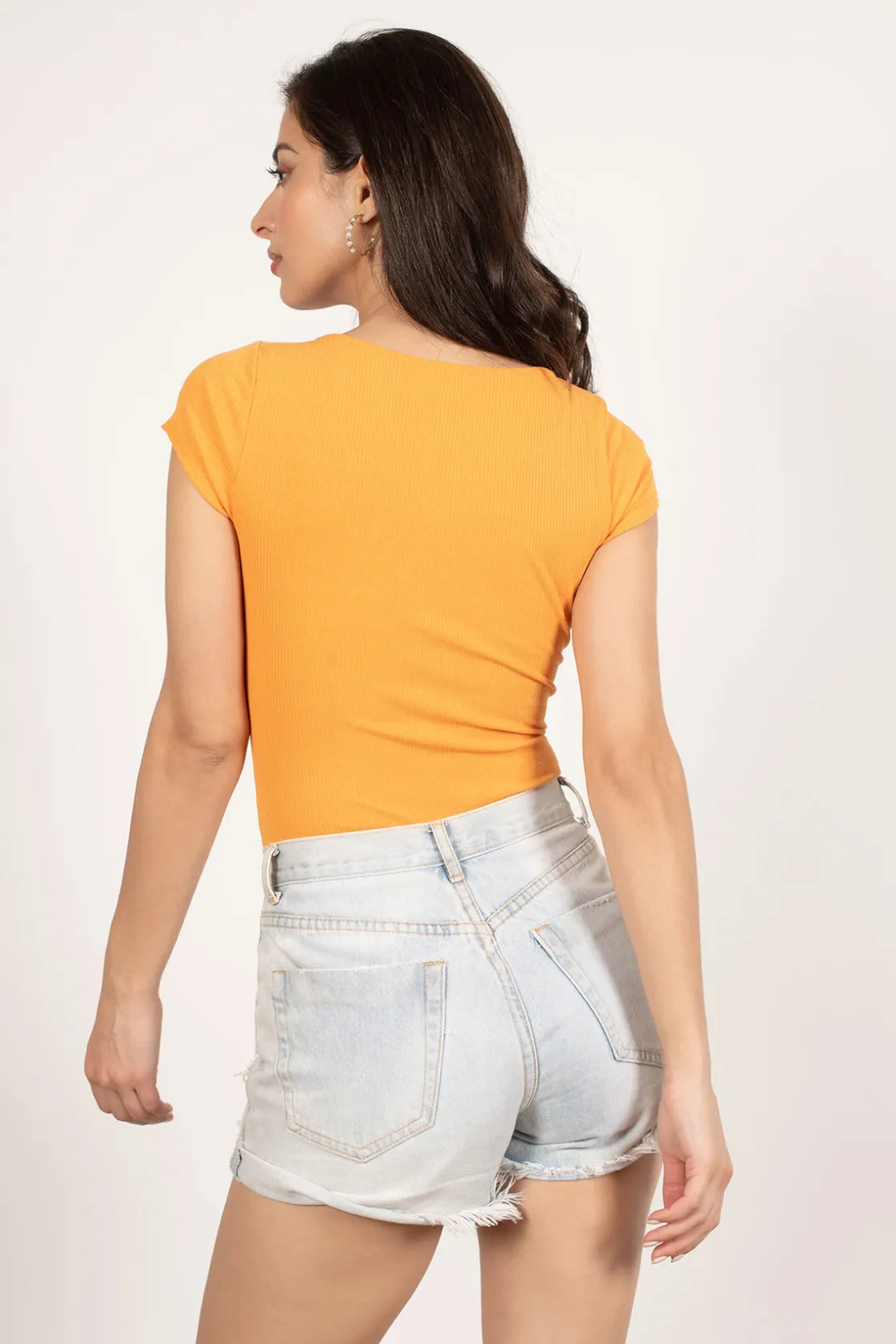 Tobi Square Eyes Ribbed Bodysuit -