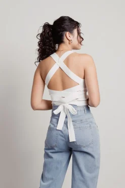 Tobi Stay Motivated Crop Top - Sage