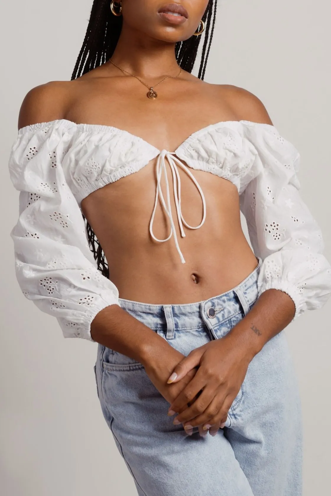 Tobi Step It Up Crop Top -