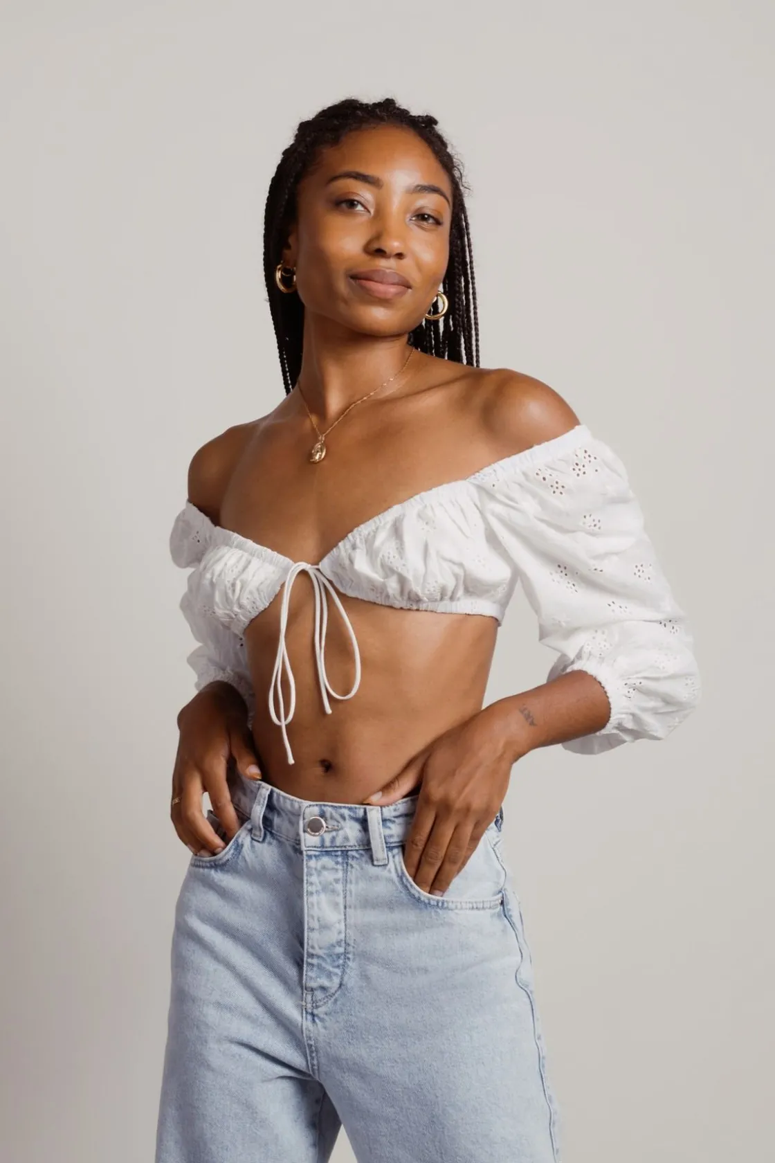 Tobi Step It Up Crop Top -