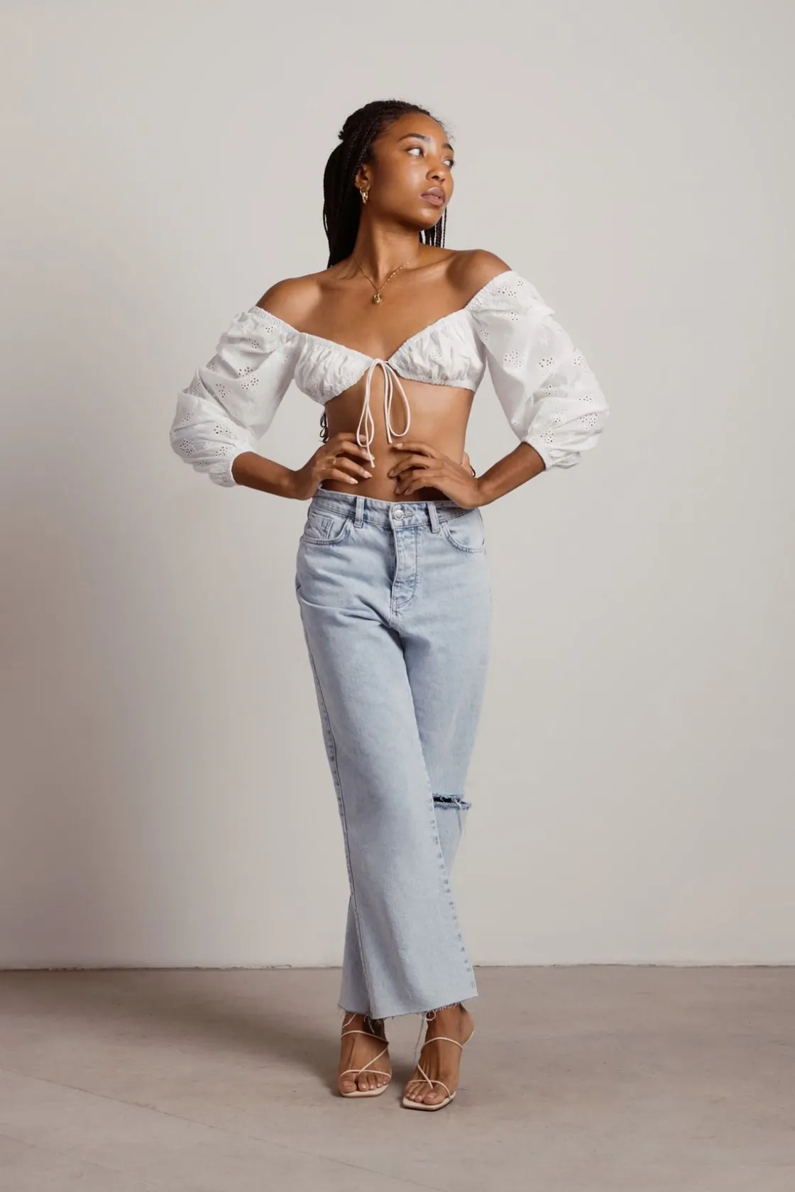 Tobi Step It Up Crop Top -