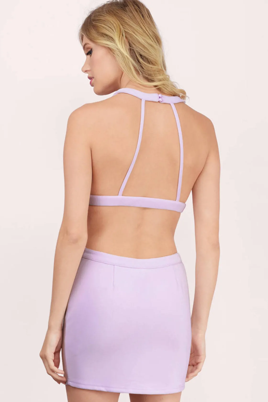 Tobi Stylish Attitude Backless Cutout Mini Dress -