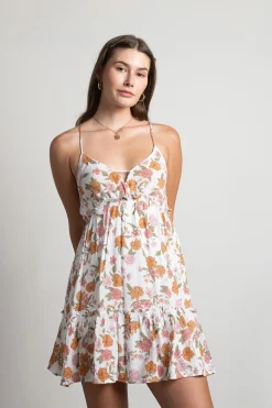 Tobi Summer Daze Floral Cross Back Mini Dress -