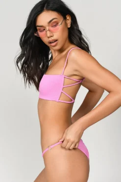 Tobi Summer Sunrise O-Ring Bikini Bottom - White