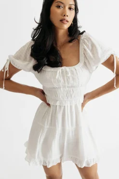 Tobi Sundown Tiered Skater Mini Dress -