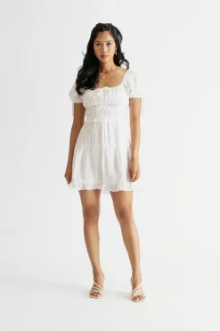 Tobi Sundown Tiered Skater Mini Dress -