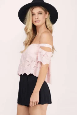 Tobi Sunset Beach Crop Top - Ivory