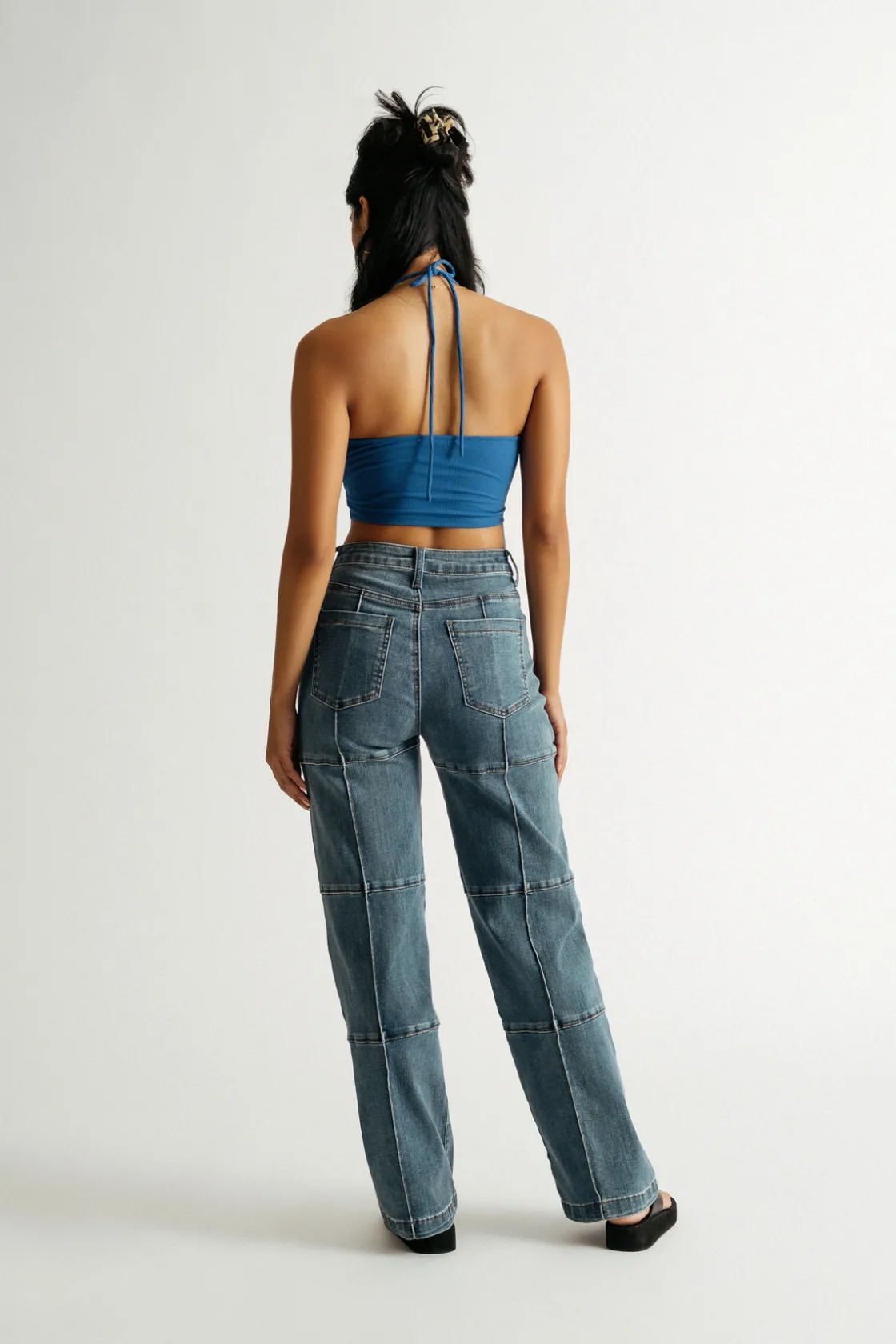 Tobi Surprise Me Crop Top - Cobalt Blue