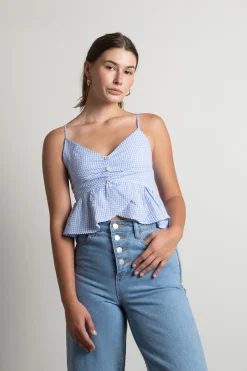 Tobi Sweet Citrus Crop Top - Orange