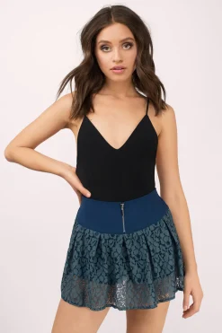 Tobi Sweet Soulmate Lace Mini Skirt -