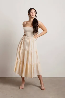 Tobi Sweet Sun Cutout Sundress Midi Dress -