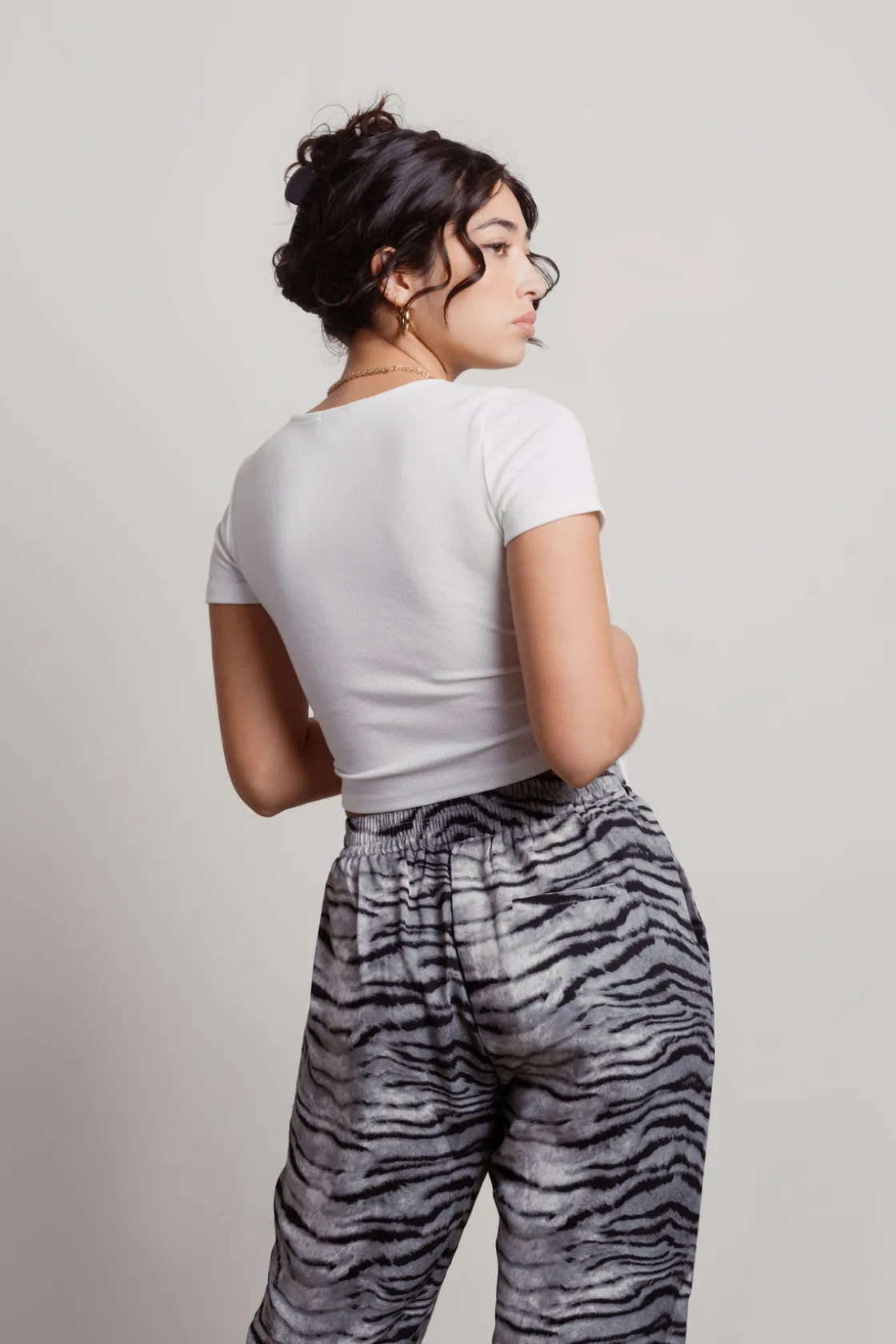 Tobi Sweetie Crop Top - Blue