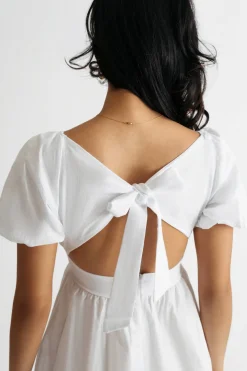 Tobi Syrah Puff Sleeve Skater Mini Dress -