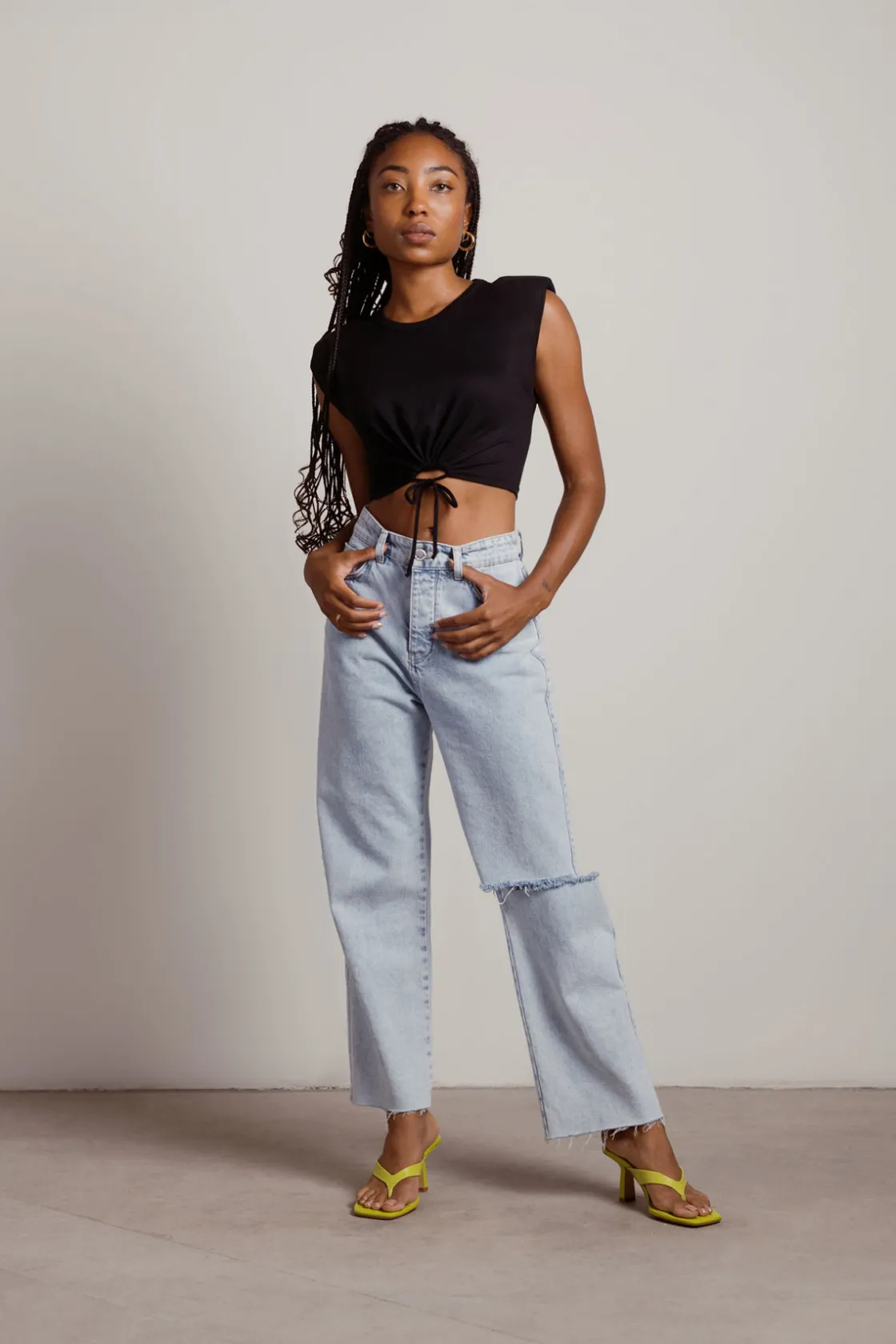 Tobi Take A Break Crop Top - Ivory