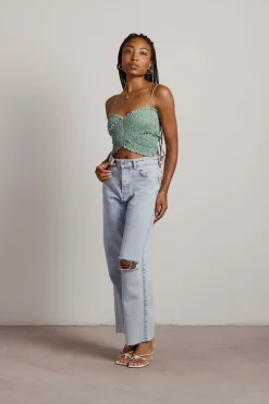Tobi Take It Away Crop Top - Yellow