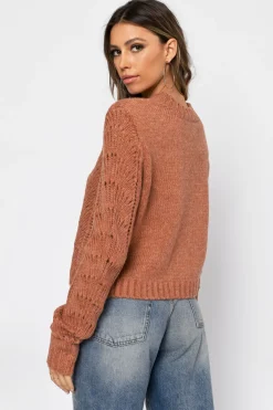 Tobi Take It Easy Knit Sweater - Lavender