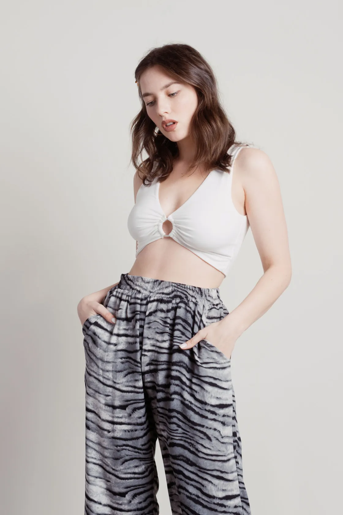 Tobi Take Me Away Crop Top - Sage