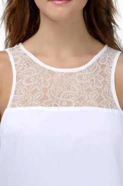 Tobi Take Me Away Lace Illusion Neck Maxi Dress -