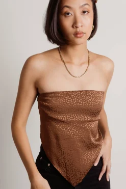 Tobi Talk About Me Tube Top - Moss