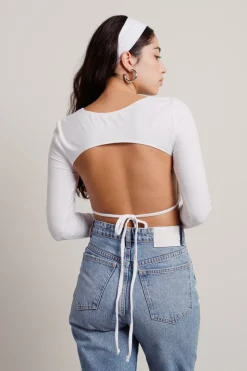 Tobi Tama Crop Top - White