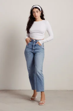 Tobi Tama Crop Top - White
