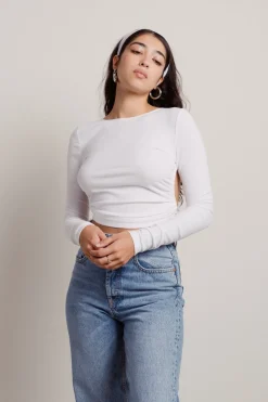 Tobi Tama Crop Top - White