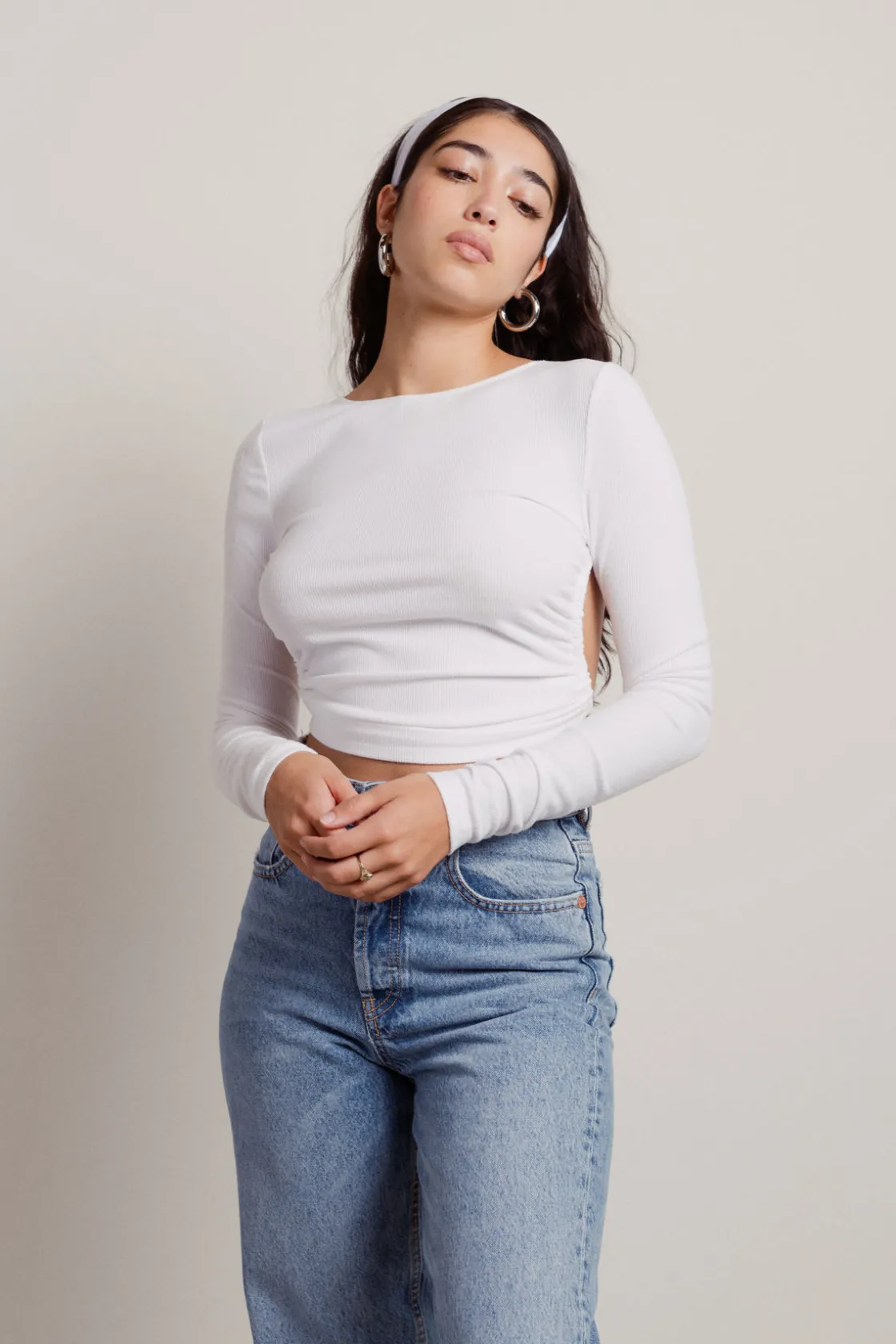 Tobi Tama Crop Top - White