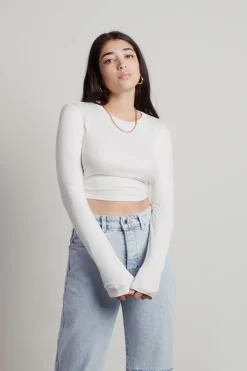 Tobi Tamago Crop Top - Black