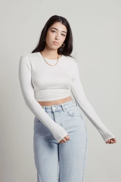 Tobi Tamago Crop Top - Black