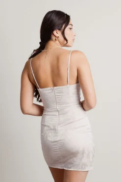 Tobi Tavi Satin Bodycon Mini Dress -