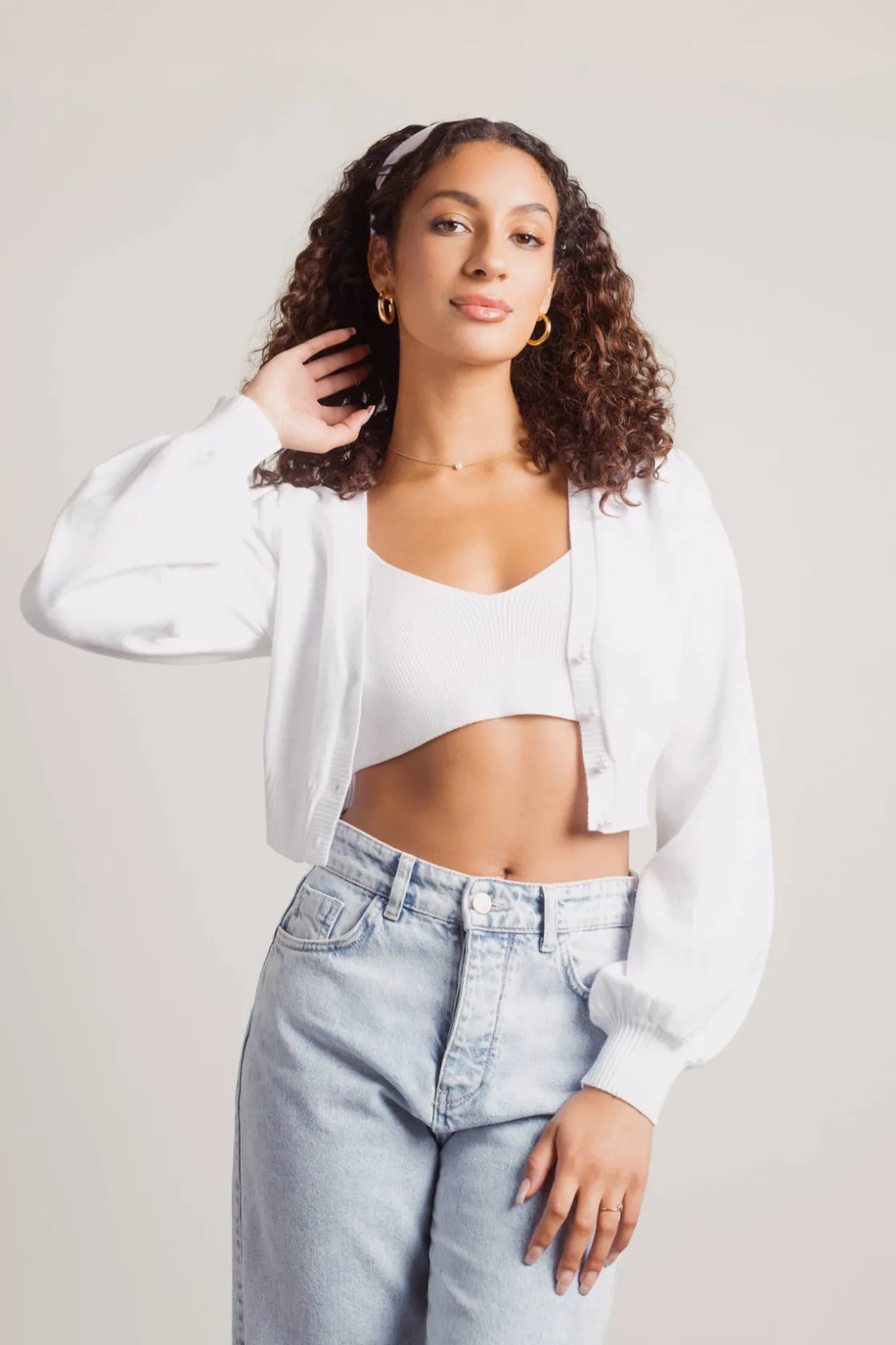 Tobi Teenage Fever Pearl Button Cardigan -