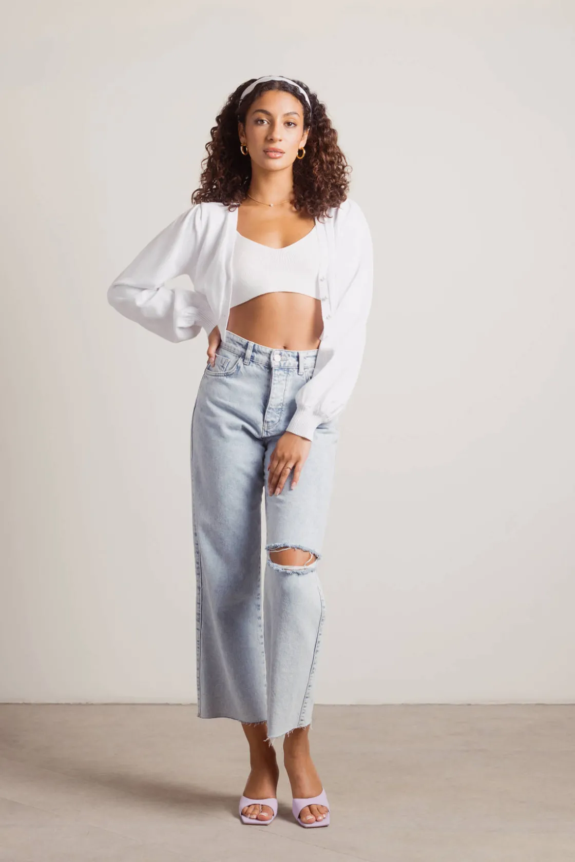 Tobi Teenage Fever Pearl Button Cardigan -