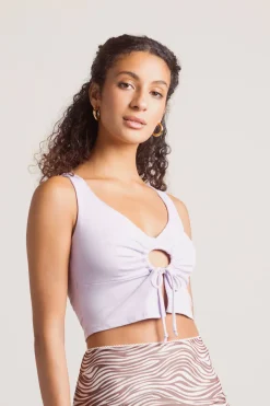 Tobi Tell Me It All Crop Top - Ivory