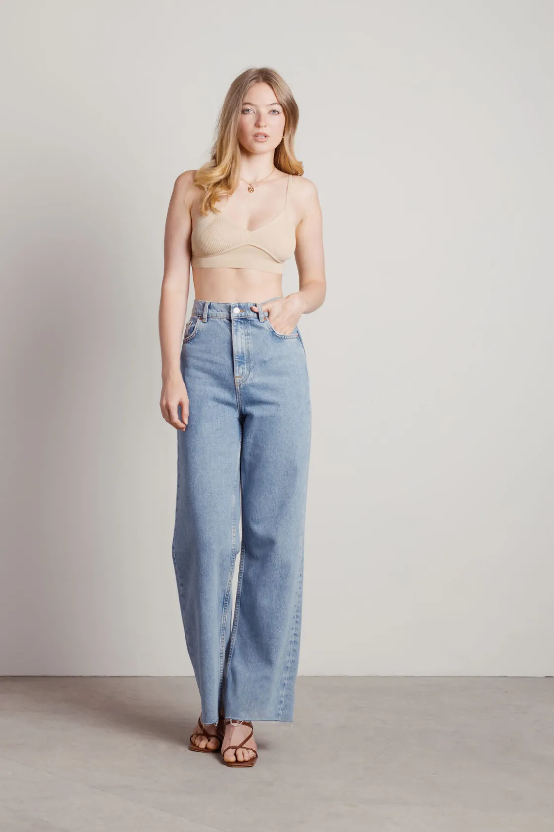 Tobi Tell Me When Ribbed Bra -
