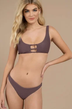 Tobi Tell Tale Heart Ribbed Bikini Bottom -