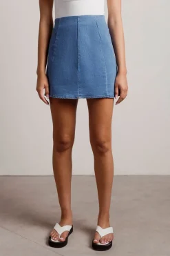 Tobi Tell You What Denim Mini Skirt -