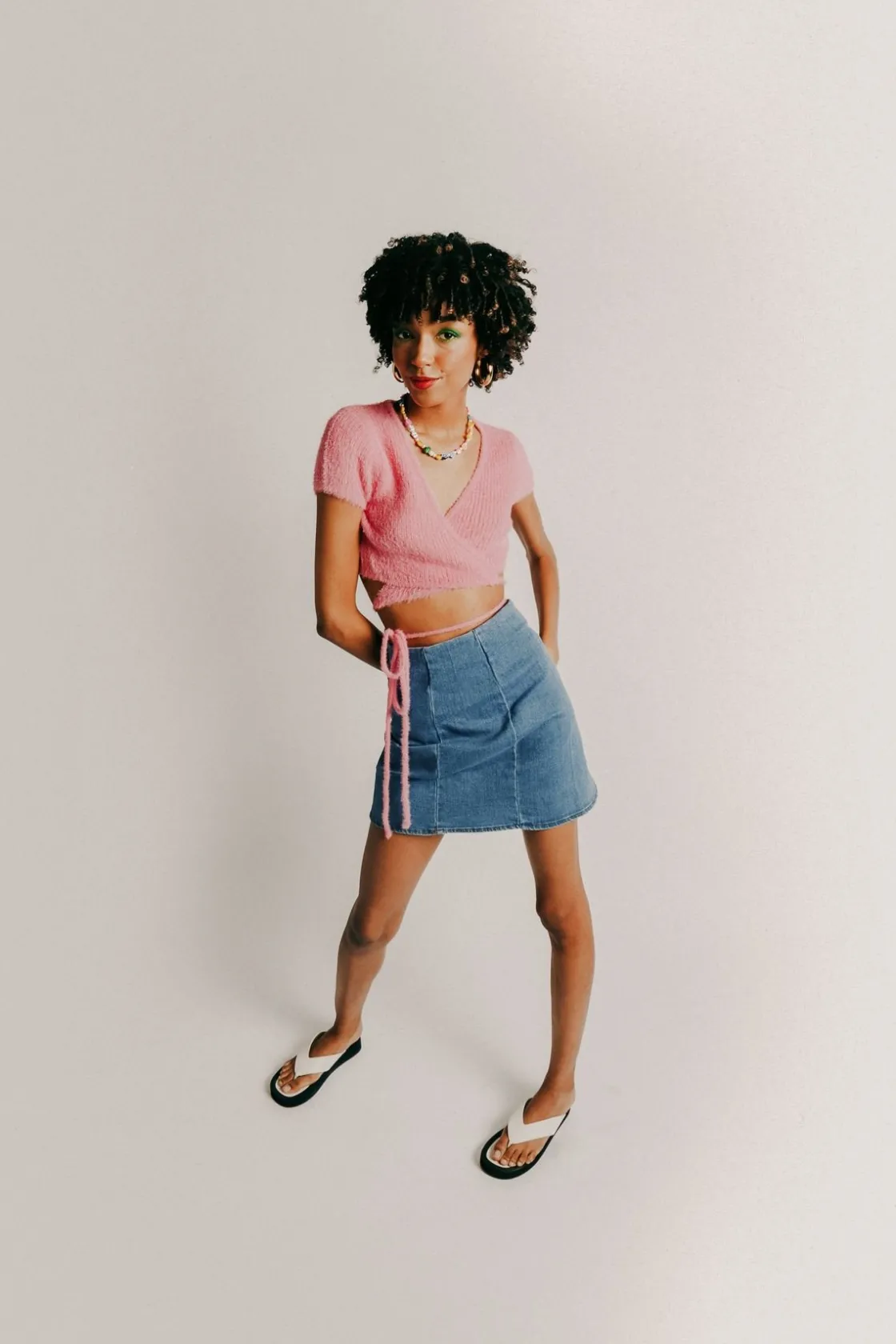 Tobi Tell You What Denim Mini Skirt -